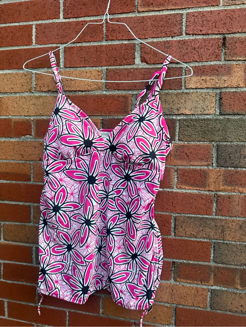 Sonoma Life + Style Pink Floral Tankini Top Size 12